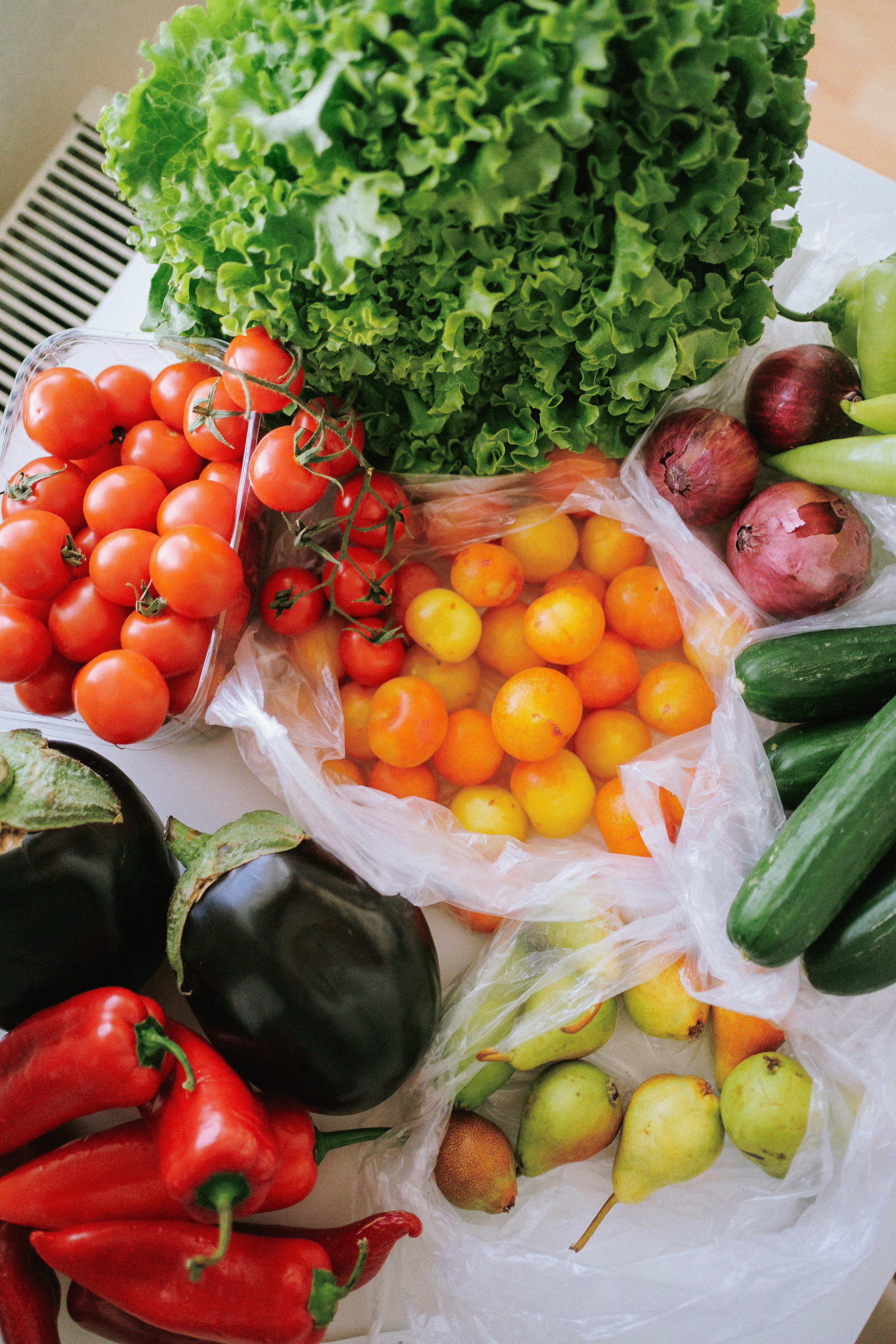 Fresh produce representing nutrition and health